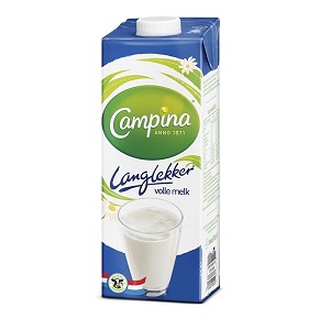 Campina volle melk lang lekker